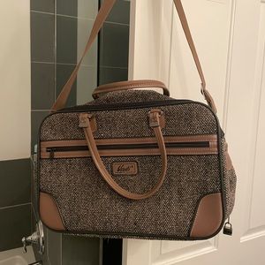 Verdi Tweed Travel Bag Luggage Suitcase Carry On Overnight Bag Shoulder Bag